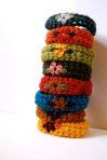 Crochet Flower Wristbands